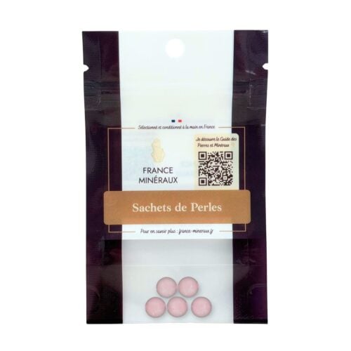 Sachet de 5 perles Quartz rose – 10mm