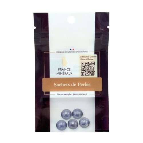 Sachet de 5 perles Saphir – 12mm