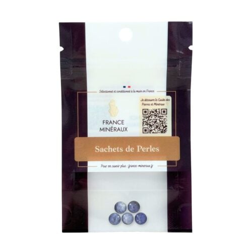 Sachet de 5 perles Sodalite - 8mm